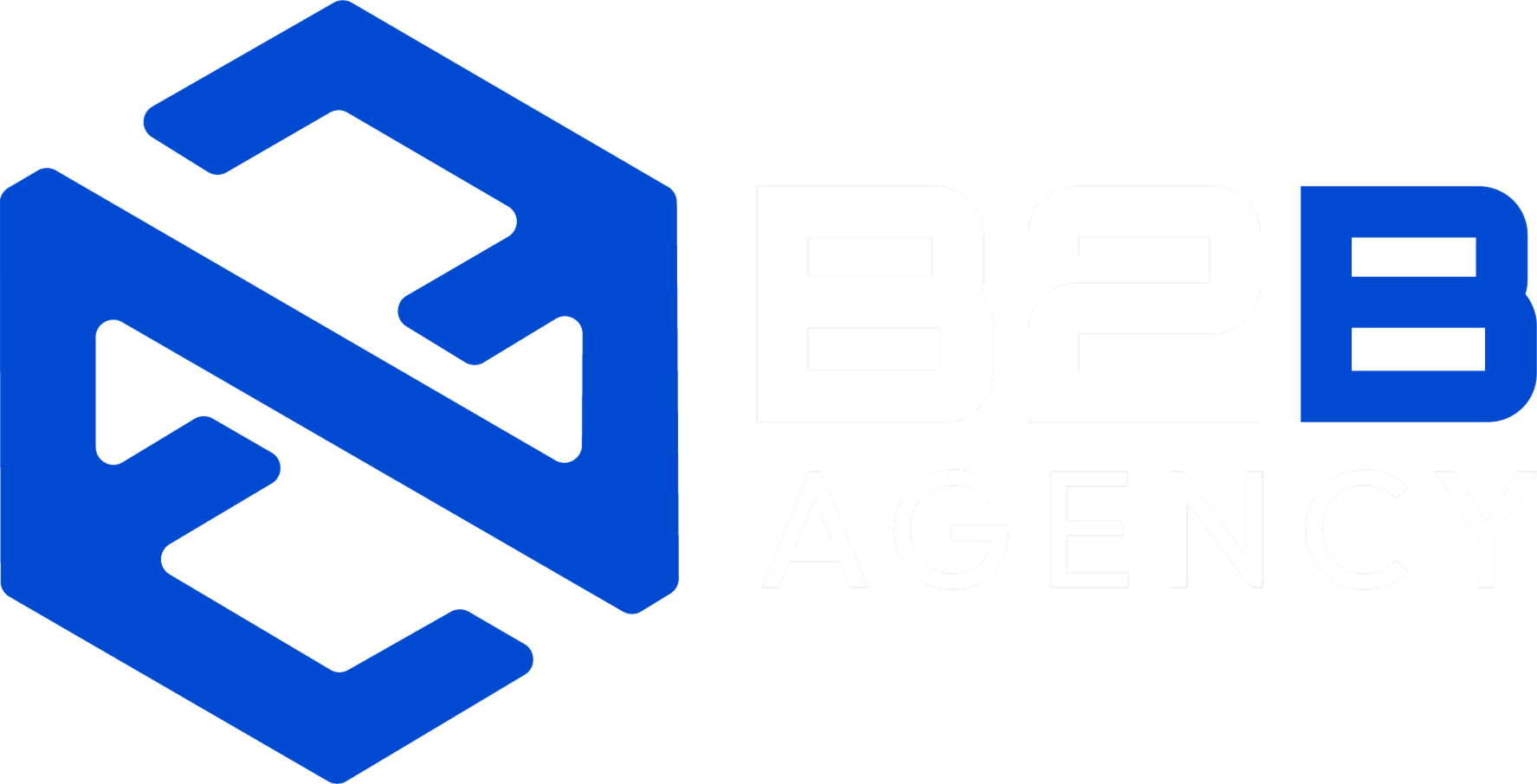 Logo B2b Agency Azul 8 Anos